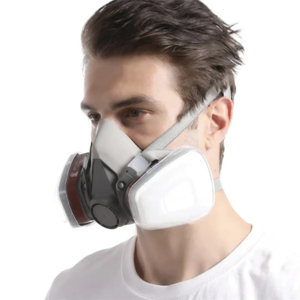 17 in 1 Reusable Half Cover Respirаtor Set Face 6200 Gas Respirator Mask Painting Welding Woodworking Work Protection Gas Mask