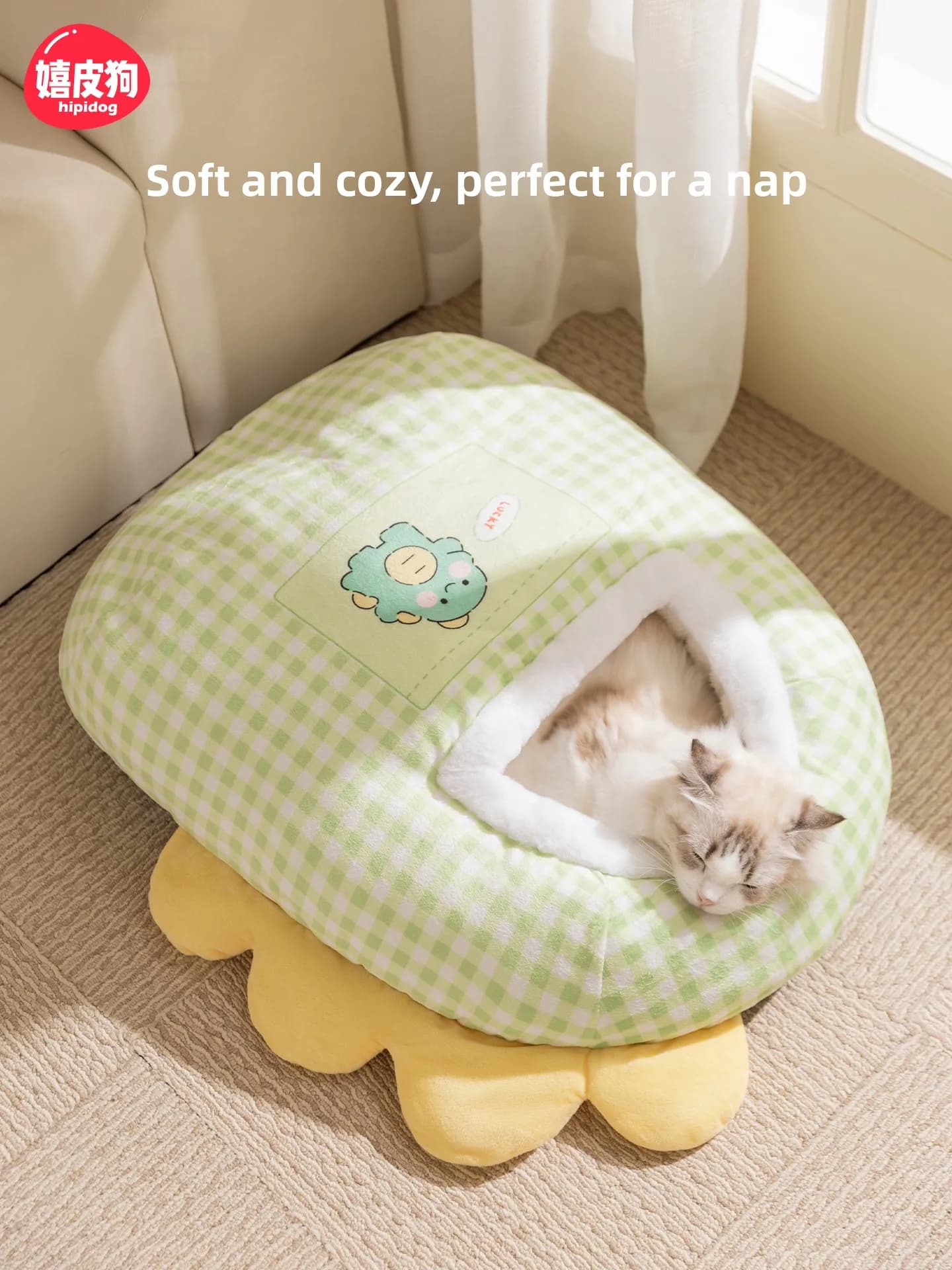 Semi-closed thickened, warm and safe for kittens, baby cot, mattress, pet accessories