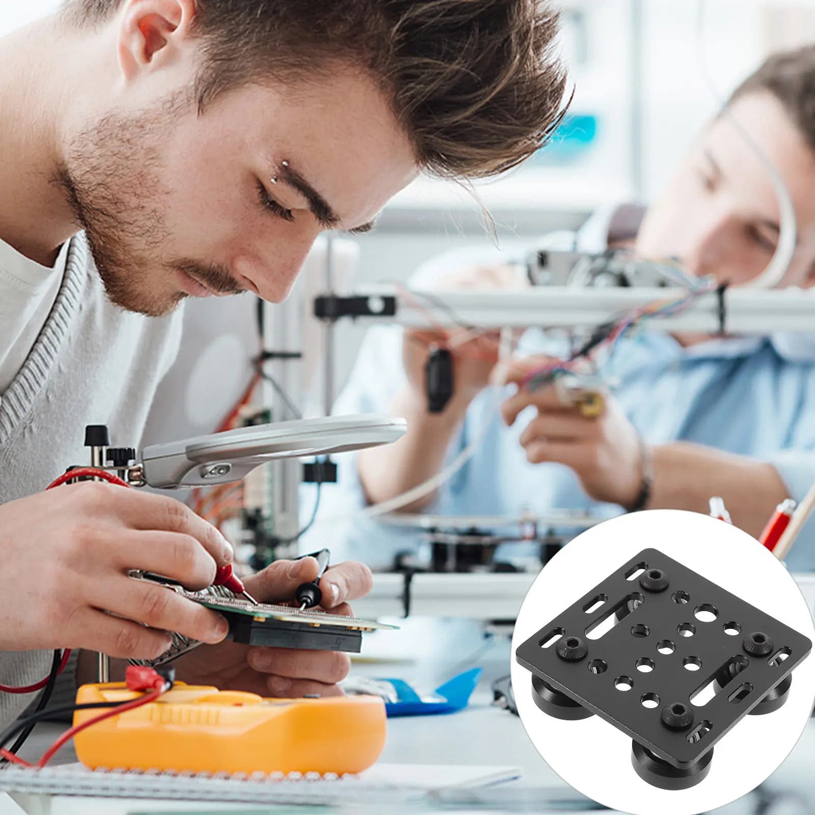 Piastra a V Europea per Profilo in Alluminio, Puleggia per Gantry, Accessori per Stampante 3D, Compatibile con Profilo in Alluminio 2020