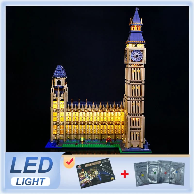 Kit di illuminazione universale per Lego 10253 Big Ben (solo luce a LED, senza modello di blocchi) Soluzione di illuminazione flessibile e luminosa
