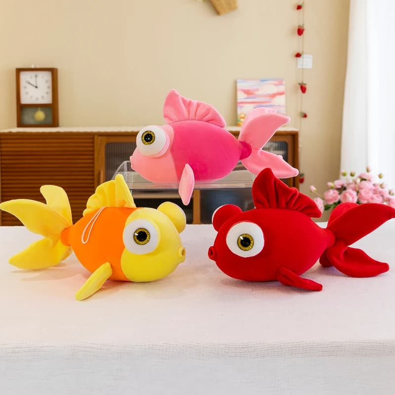 Peluche di Pesce Pagliaccio da 100 cm, Simpatico Animale Marino, Bambola Grande a Forma di Pesce Rosso, Cuscino, Regalo di Compleanno per Bambini, Giocattoli di Peluche Anime