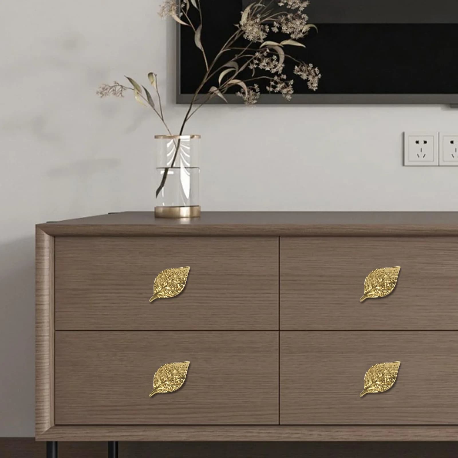 Eleganti Maniglie per Cassetti in Ottone, Soluzione Funzionale per l'Organizzazione, 60*32mm, Maniglie Moderne e Stilose per Mobili