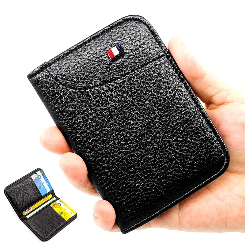 Portable Super Slim Soft Wallet PU Leather Mini Credit Card Wallet Purse Card Holders Men Wallet Thin Small Short Wallets