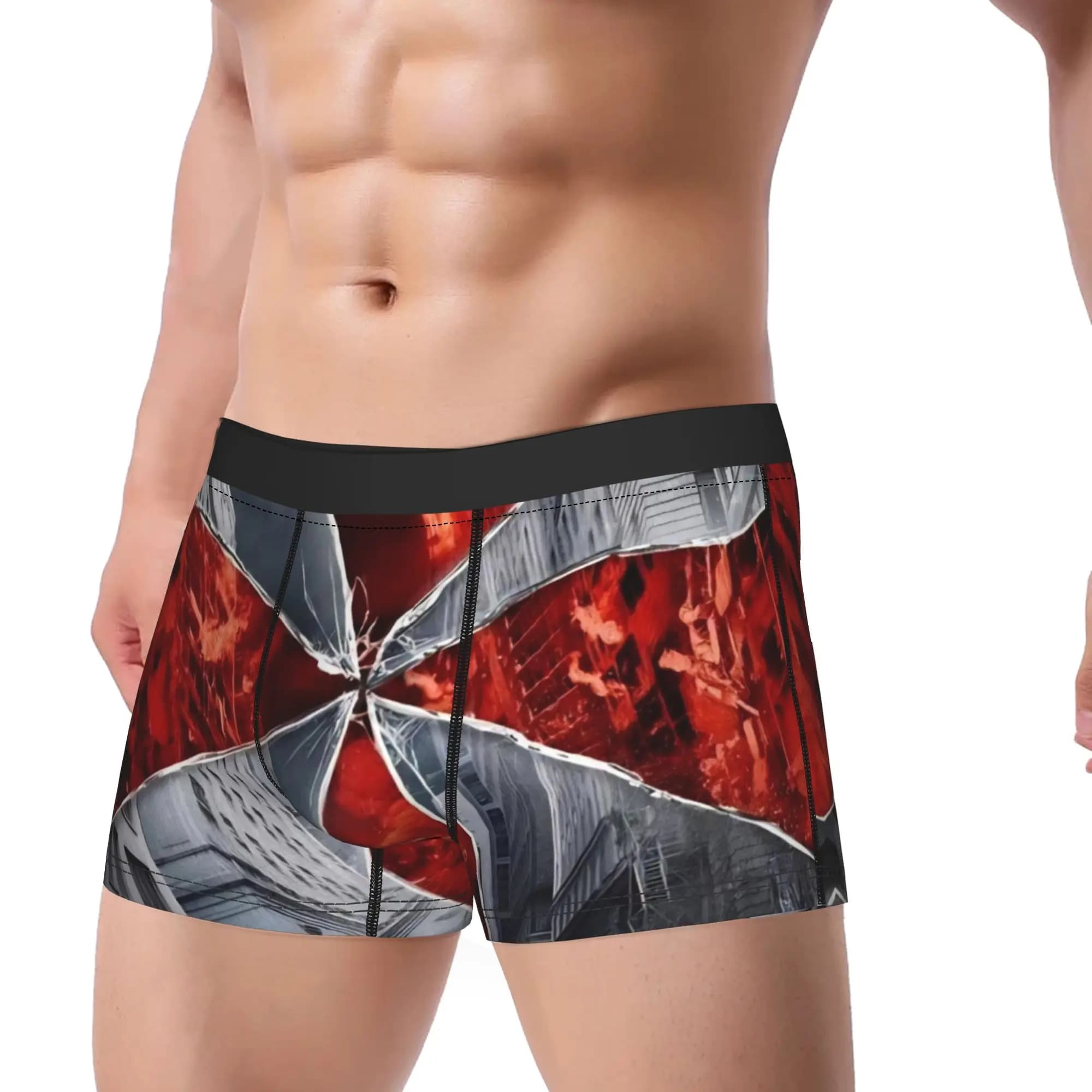 Boxer da uomo, pantaloncini, mutandine, Umbrella Corps, biancheria intima traspirante, Resident Evil The Future is Over Homme M-XXL, mutande