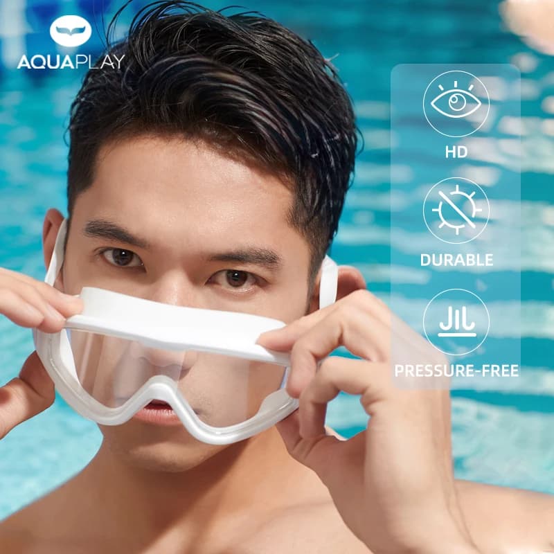 Aquaplay Adult Swimwear Waterproof Silicone Anti-Staining Eyelets Professional Dive Snorkeling