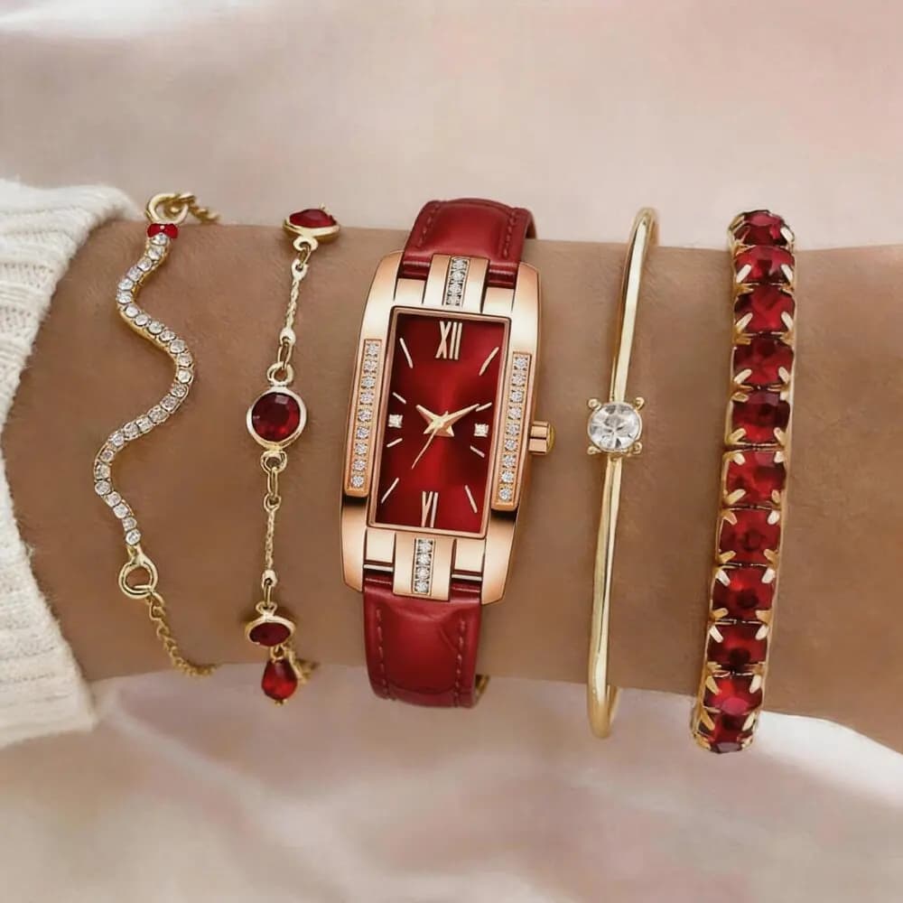 5Pcs Ladies' Decorative Watch, Suitable For Gifting To Girls At Thanksgiving, Christmas, Halloween Parties. (Box Not Included)