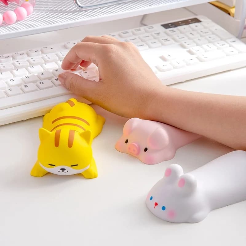Tappetino per mouse con supporto per il polso, tappetino da scrivania per ufficio e studio, comodo tappetino in memory foam per forniture da ufficio