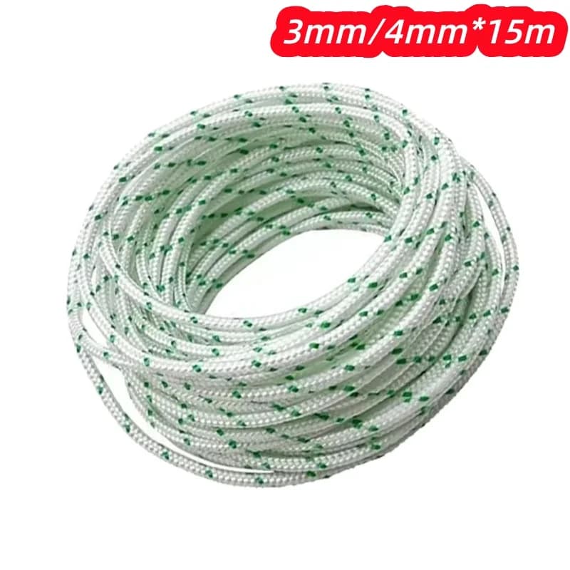 LUSQI 3MM/4MM*15M Strap Starting Corde, Replacement for Lawnmowers, Motorsaw, Depulator, Bordator, Motor Parts