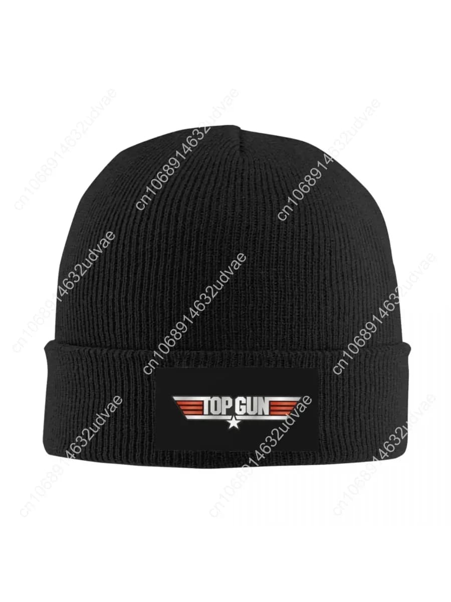 Cappello lavorato a maglia Top Gun, berretto autunnale invernale, caldo e casual, stile anni '80, per uomo e donna