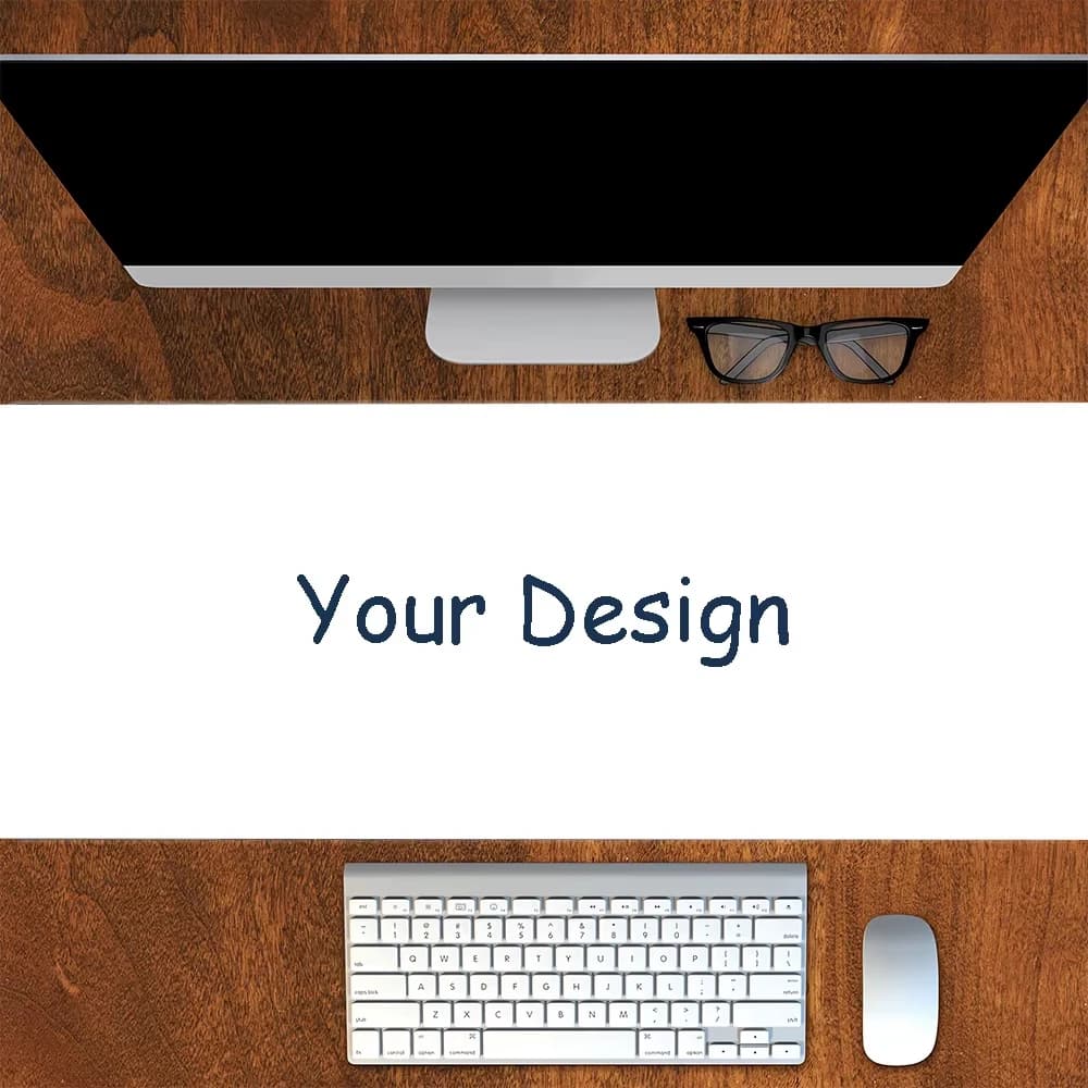 Custom Printed Personalized Gaming Desk Mat DIY Custom Image Logo Mouse Pad Anti Slip Computer Table Mat
