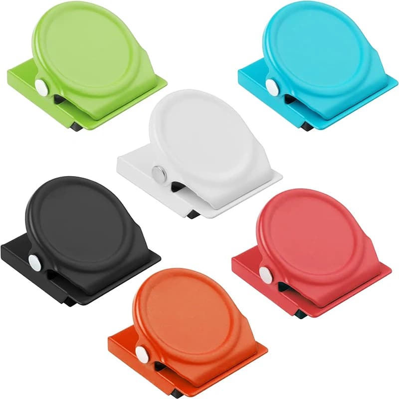 Clip magnetiche in metallo colorato Magnete da frigorifero Clip da parete per lavagna Memo Note Clip Morsetto per carta per accessori per ufficio domestico