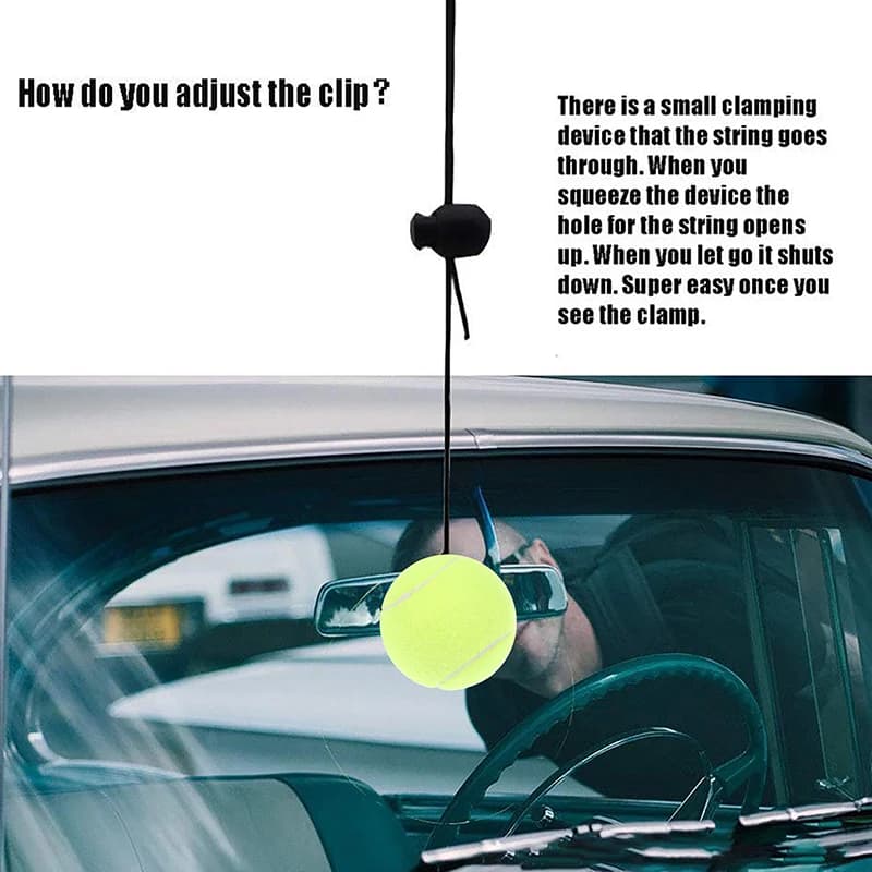 2 pezzi garage palla da tennis parcheggio sistema di guida di parcheggio per indicatore di arresto auto assistenza al parcheggio palla di aiuto-kit di parcheggio garage auto