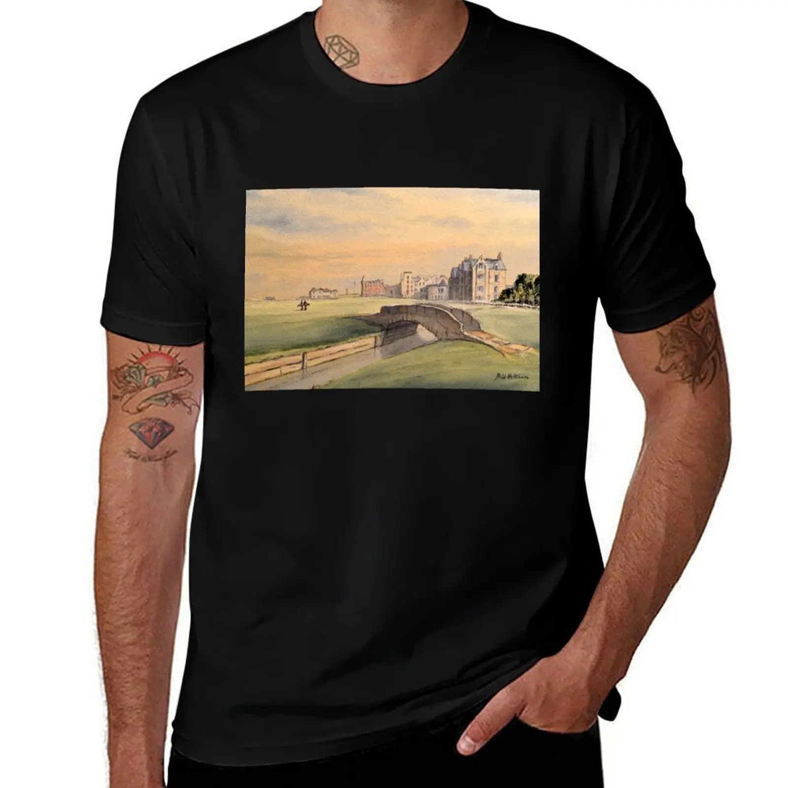 T-shirt The Greatest Golf Course, taglia grande, casual e comoda