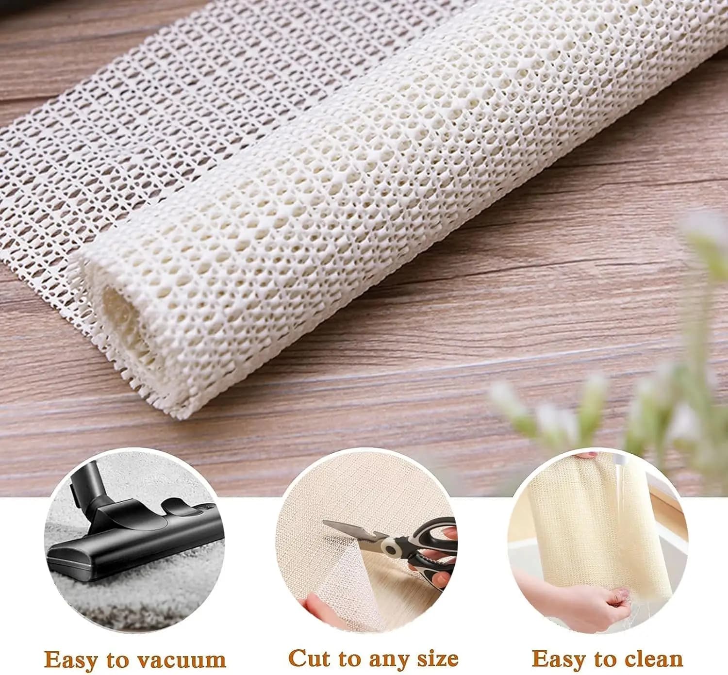 PVC interior non-slip mat hardwood floor mat tile mat cut to any size 1 m x 1 m