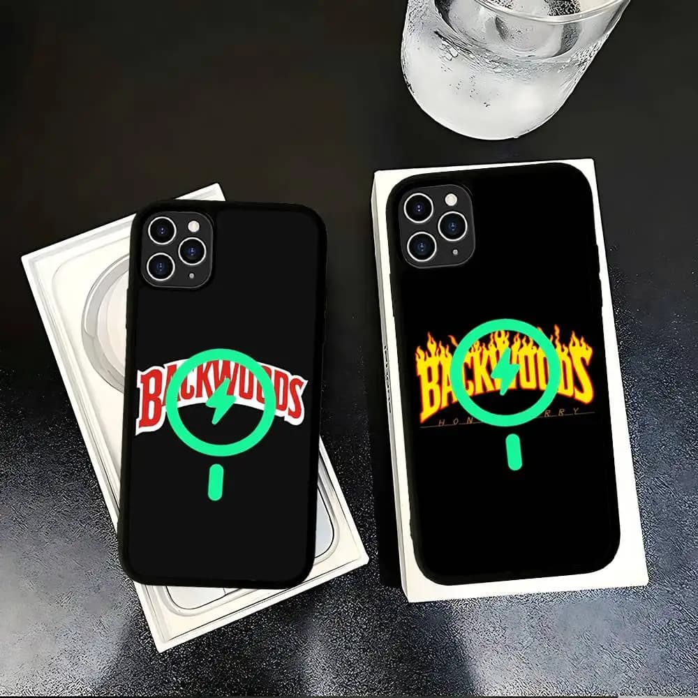 Cover magnetica B-Backwoods Logo per MagSafe per iPhone 17 16 Pro Max 15 Plus 14 13 12 11