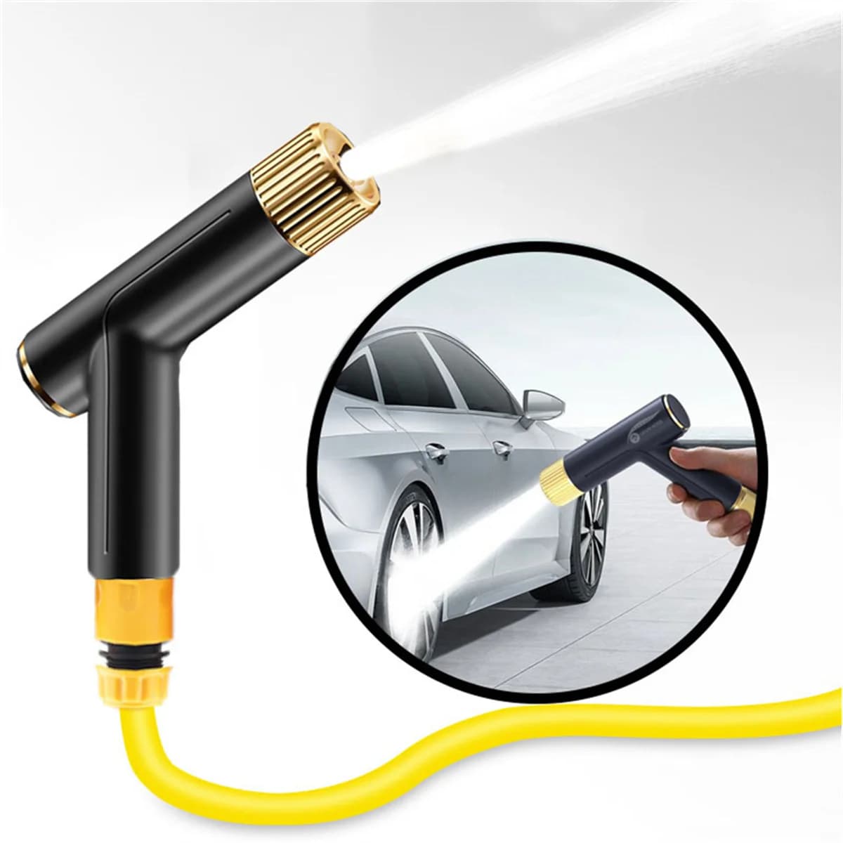1PC portatile ad alta pressione pistola ad acqua pulizia regolabile macchina per lavaggio auto giardino sprinkler tubo irrigatore testa irrigazione set