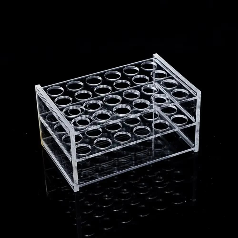 New Acrylic Test Tube Rack Holder Transparent 24Holes 40Holes Composite Applicator Dispenser Centrifuge Tubes Rack Lab Stand