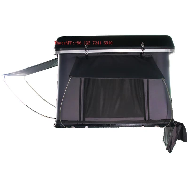 Modern Straight Bracing Type Can Car Roof Tent with Porch Bathroom Awning for Beach & Car Rooftop Camping Four-Season Use