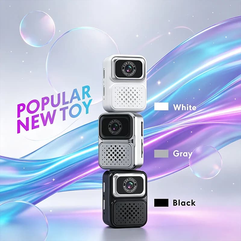 S130 Thumb Keychain Camera with 0.96inch Mini Action Camera Retro Support Memory Card 480P Very Small Camcorder Video Recorder