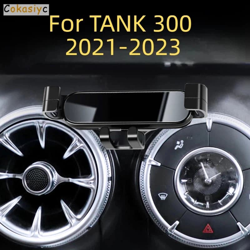 Car Phone Holder For Great Wall GWM WEY TANK 300 Tank300 2023 Car Styling Bracket GPS Stand Rotatable Support Mobile Accessories