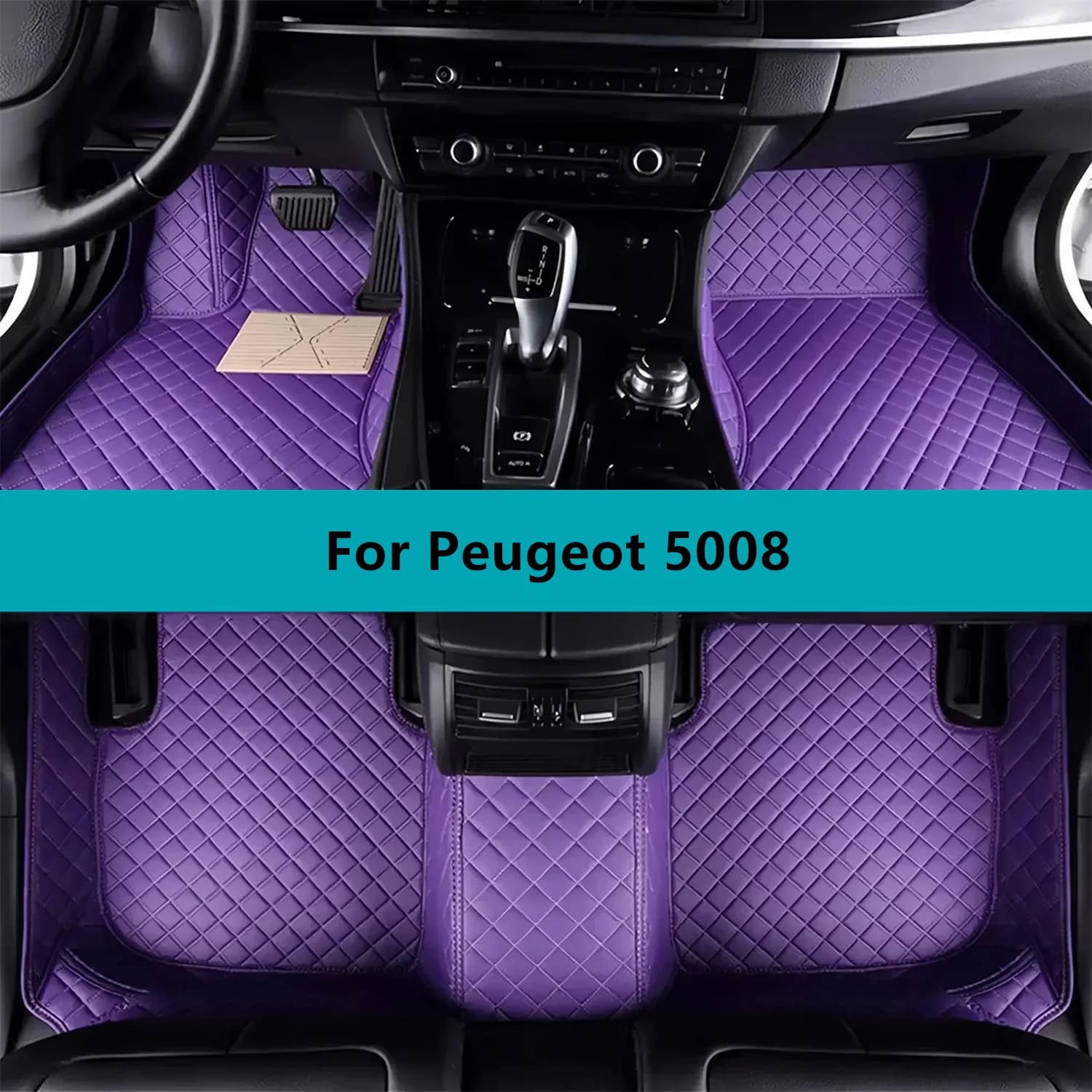 Tappetini per auto personalizzati per Peugeot 5008 2020 2021 2022 2023 Tappetini per auto impermeabili per tutte le stagioni