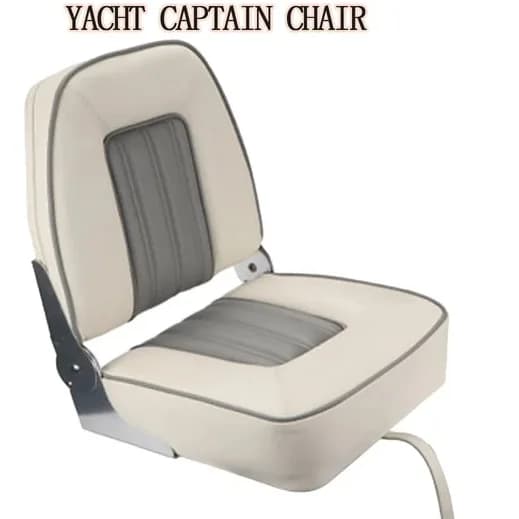 Marine Boat Seat Yacht Accessories Folding High Back Soft Cushion UV Resistant Pontoon Speedboat Stern Passenger Chair