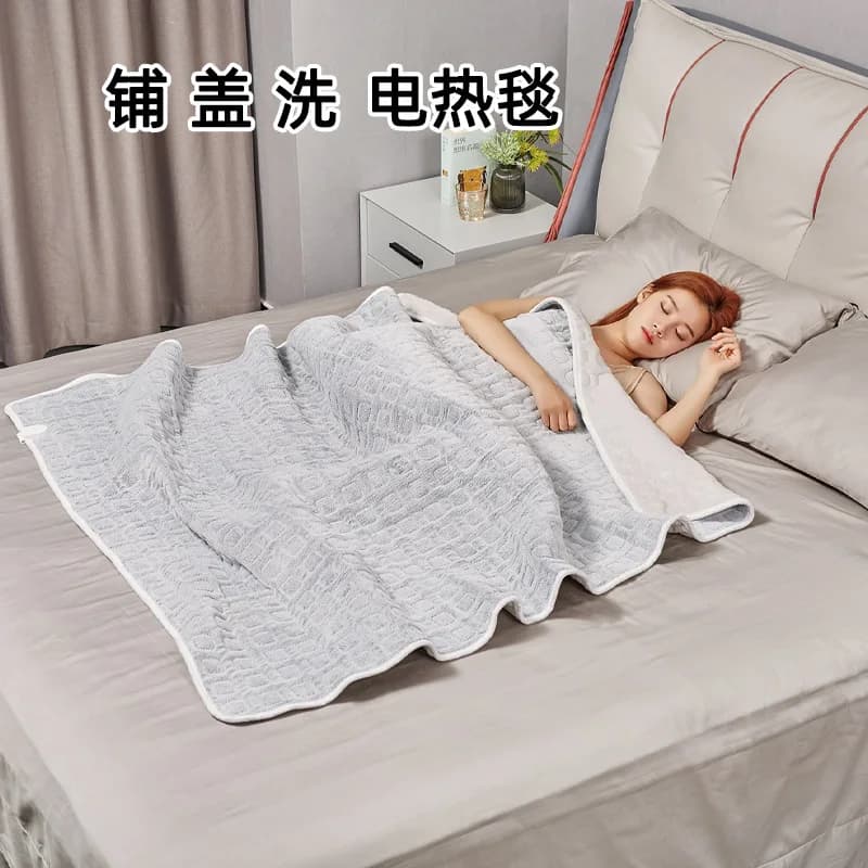 Smart Thermostat Washable Electric Heating Blanket Soft Flannel Bed Warmer Pad