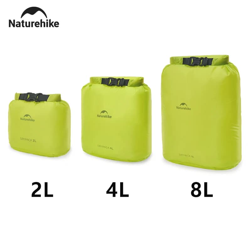 Naturehike Waterproof Nylon 2L 4L 8L bag for Camping, Trekking, Swimming, Rafting, Kayaking, Travelling and Storage