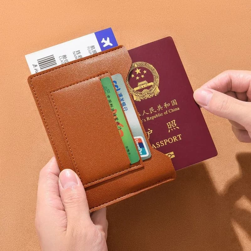 Porta Passaporto Ultra Sottile, Portafoglio da Viaggio per Uomo e Donna, Porta Carte di Credito, Porta Biglietti, Organizer Sottile, Accessori da Viaggio