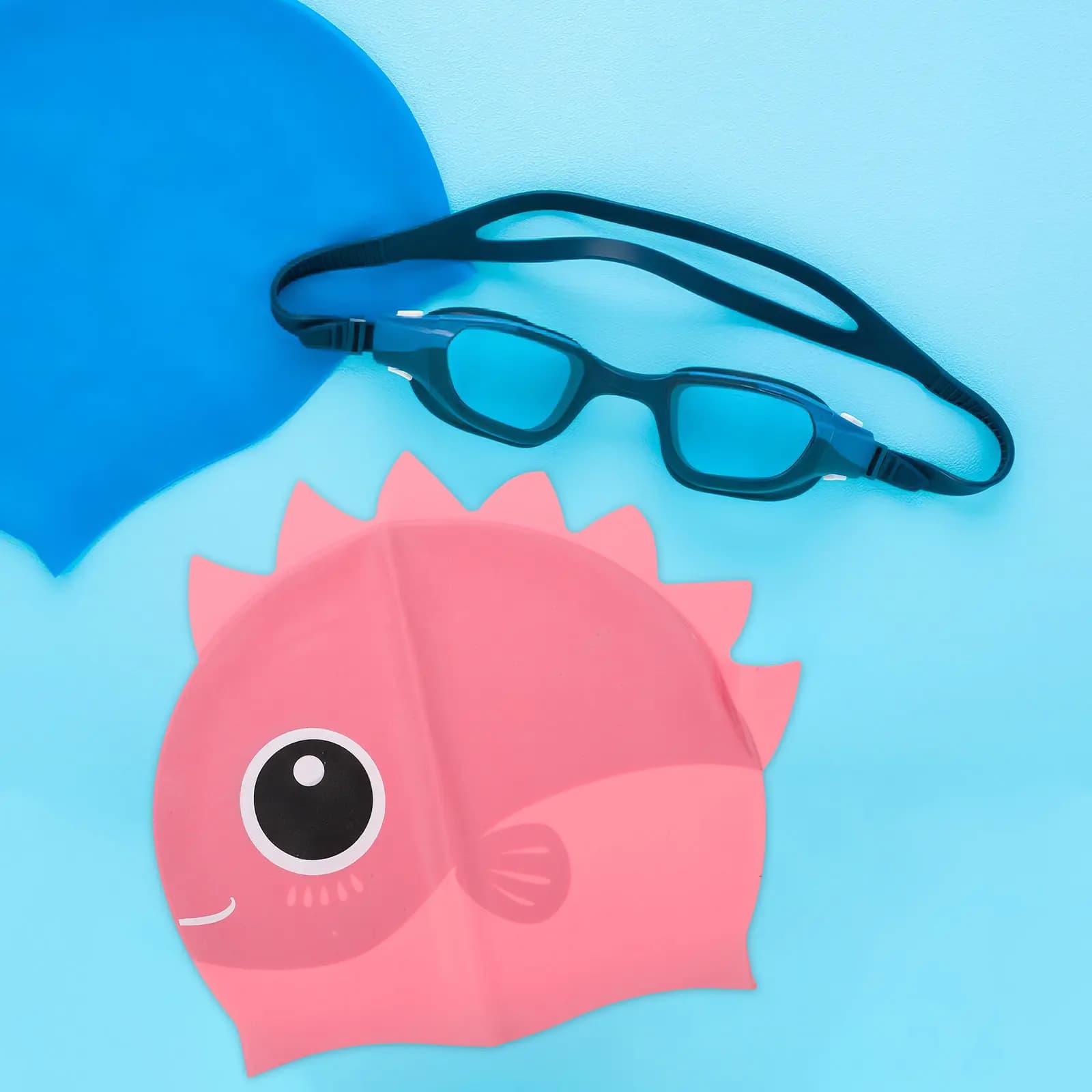 Flexible Silicone Swimming Heads Waterproof with Creative Design, Minor Water Resistance, Ideal for Swimming and Bathroom