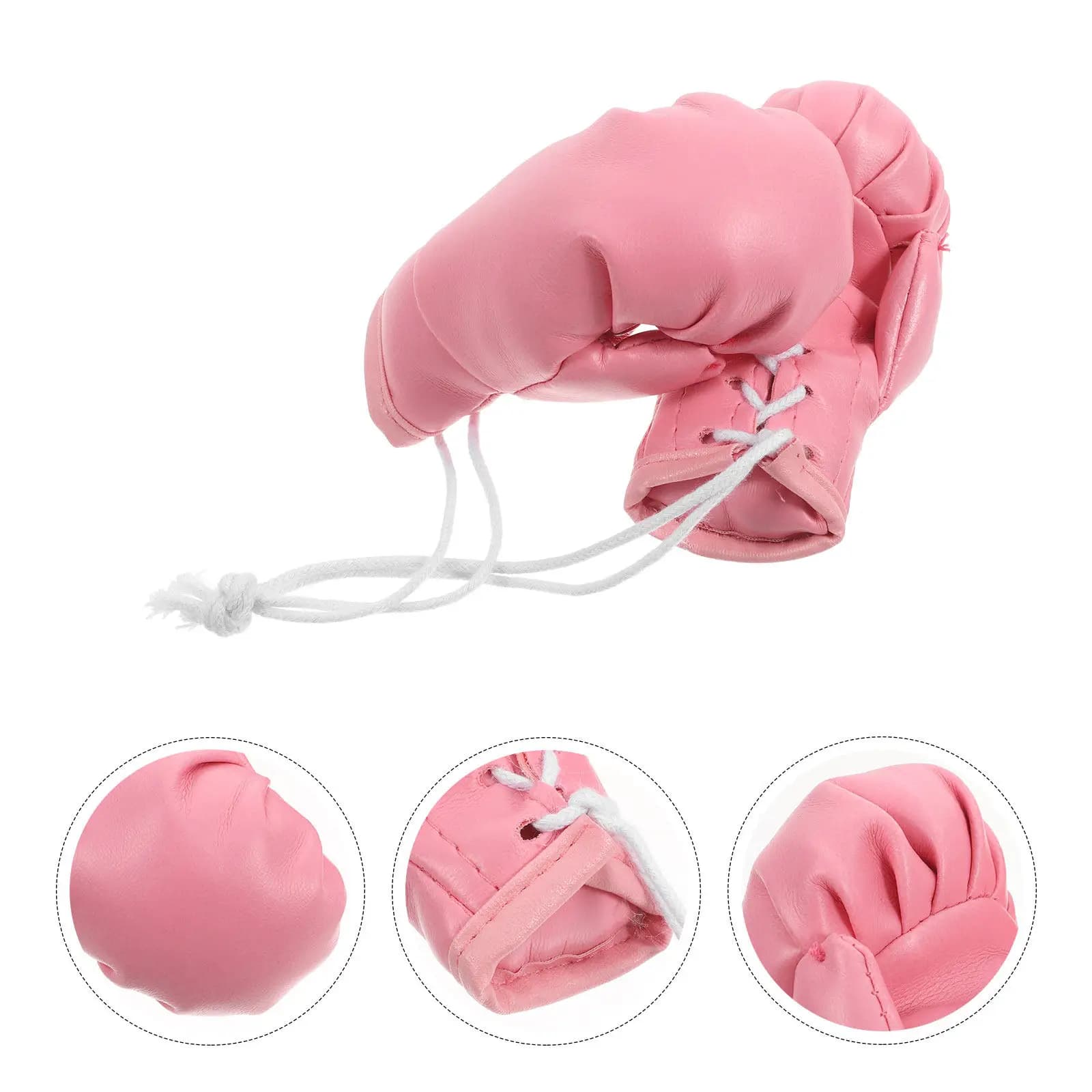 1 Paio Guanti da Boxe Ornamentali per Auto, Accessori per Specchietto Retrovisore, Mini Guanti da Boxe Portachiavi, Ciondolo Decorativo per Borsa e Veicolo