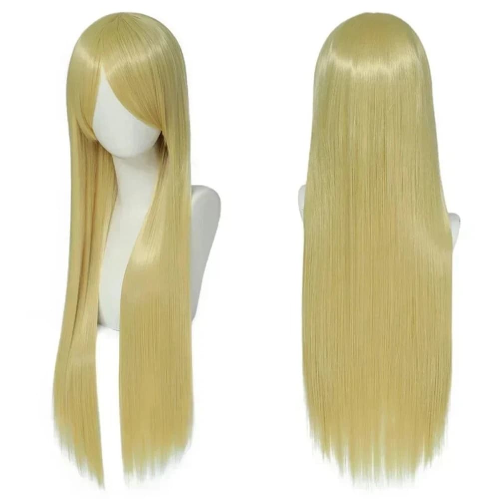 Black Purple White Cosplay Wig for Synthetic Hair Colorful 80 cm Long Colored for Men and Women Free Wiper Hat for Soul styling