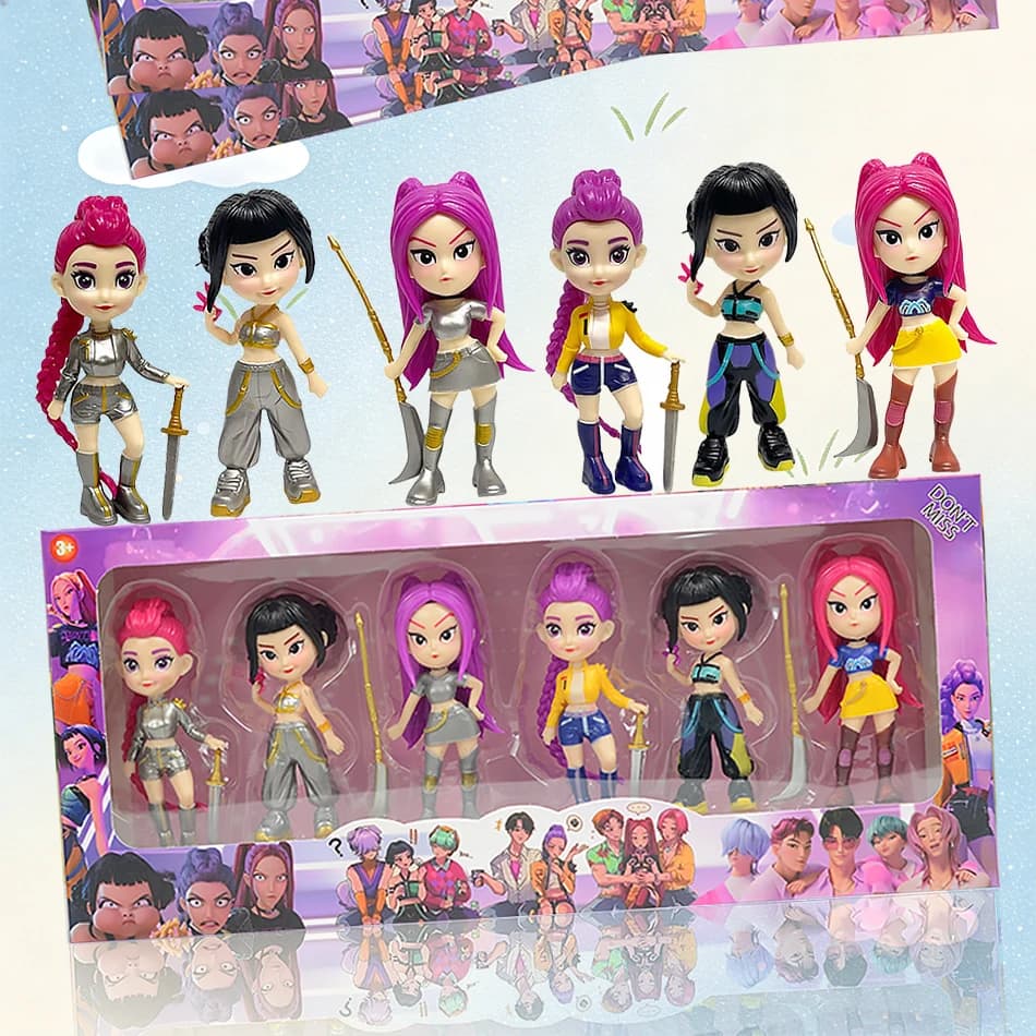 2026HOT K-pop D-emon H-unters Figure Rumi Zoe Mira anime personaggi in PVC da collezione, statuette da scrivania, regalo per bambini