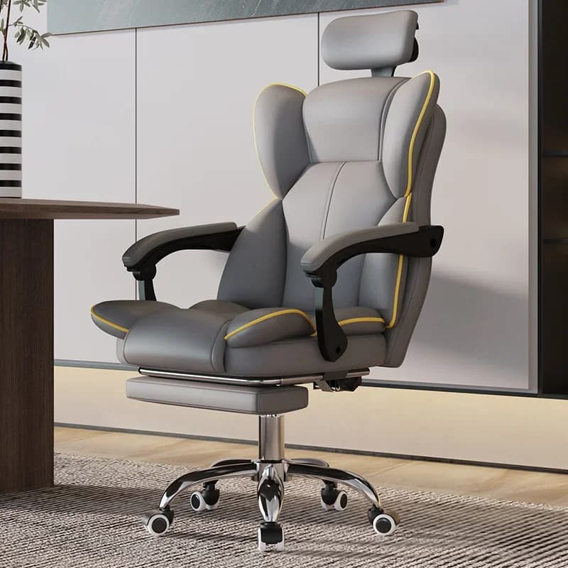 Ascensore ergonomico sedia per computer da gioco Gamer Pc sedie da ufficio regolabili cuscino in lattice poggiapiedi Sedia Gamimg mobili per la casa