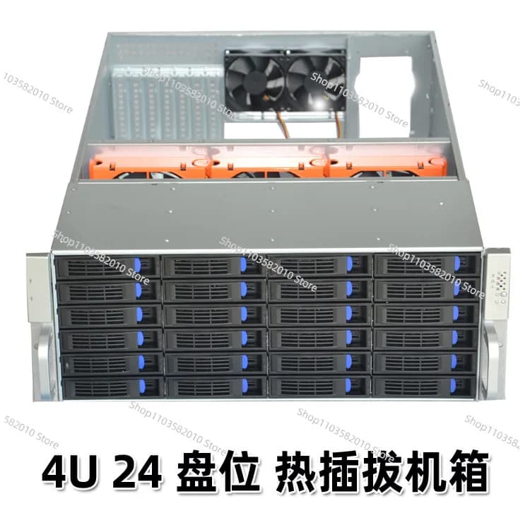 4U Server Chassis 4U24 Disk Hot Swap Chassis Industrial Control NVR Storage Chassis NAS Support SAS/SATA