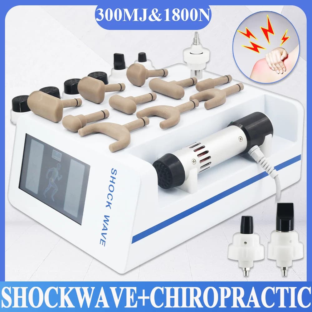 Professional Spheres of Use for Erectile Dysfunction and Muscular Pain, Corrective Massage Gun 1800N, New Massage 2 in 1 300MJ