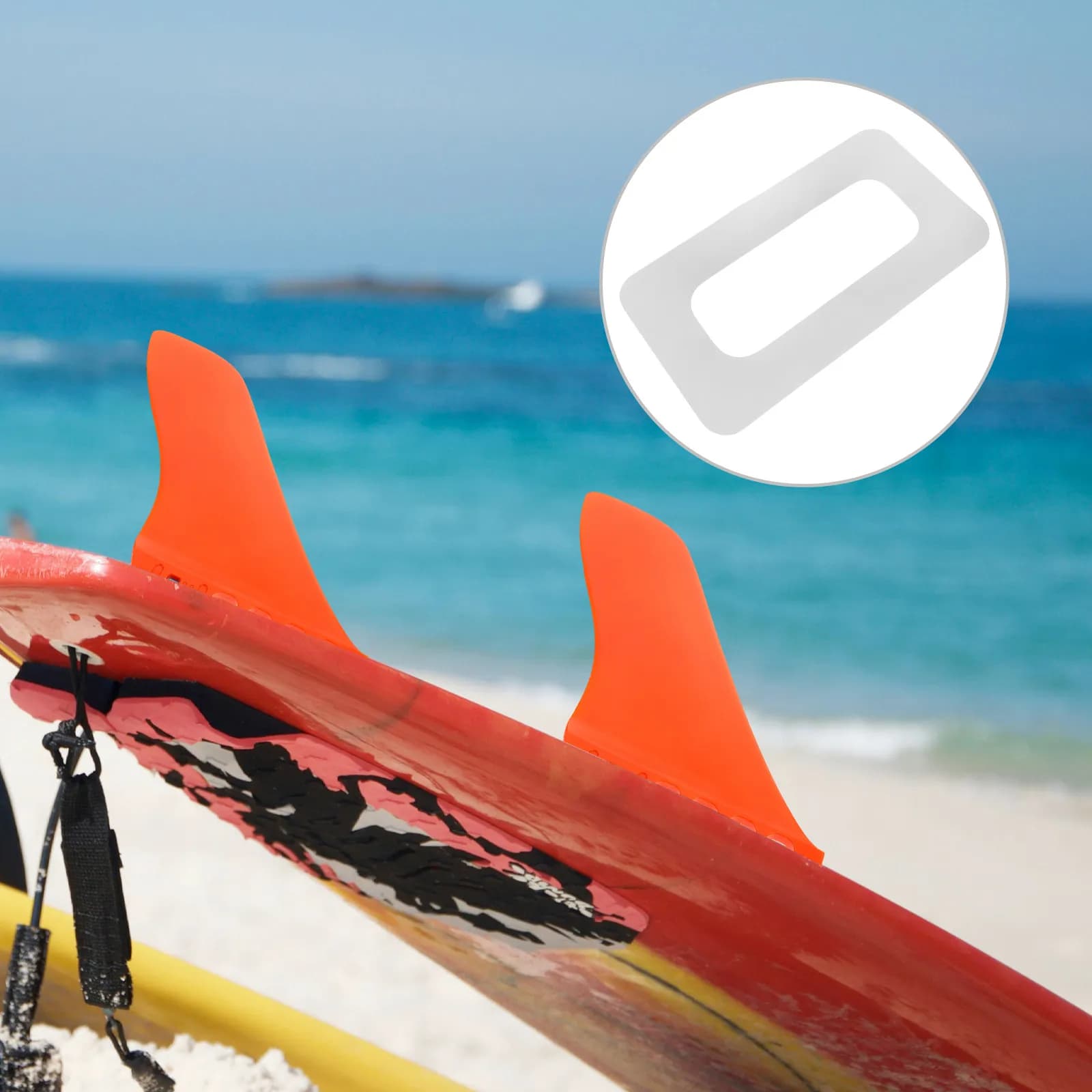 Protezione per bordo pinna di paddleboard, clip di ricambio per pinne da surf, protezione adesiva per bordo per paddleboard, kayak, SUP