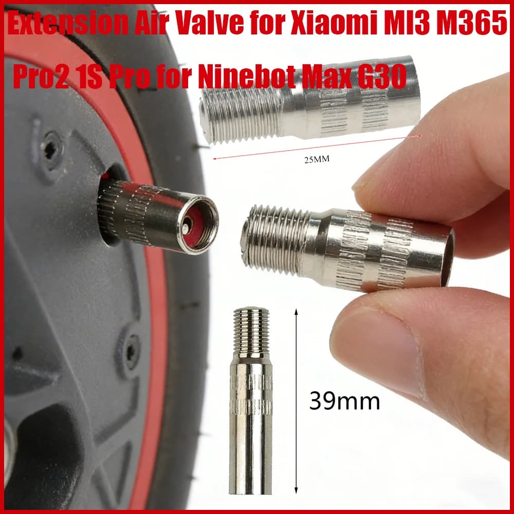 Valvola di Prolunga per Ruota Anteriore per Xiaomi MI3 M365 Pro2 1S Pro per Ninebot Max G30, Accessori per Monopattino Elettrico
