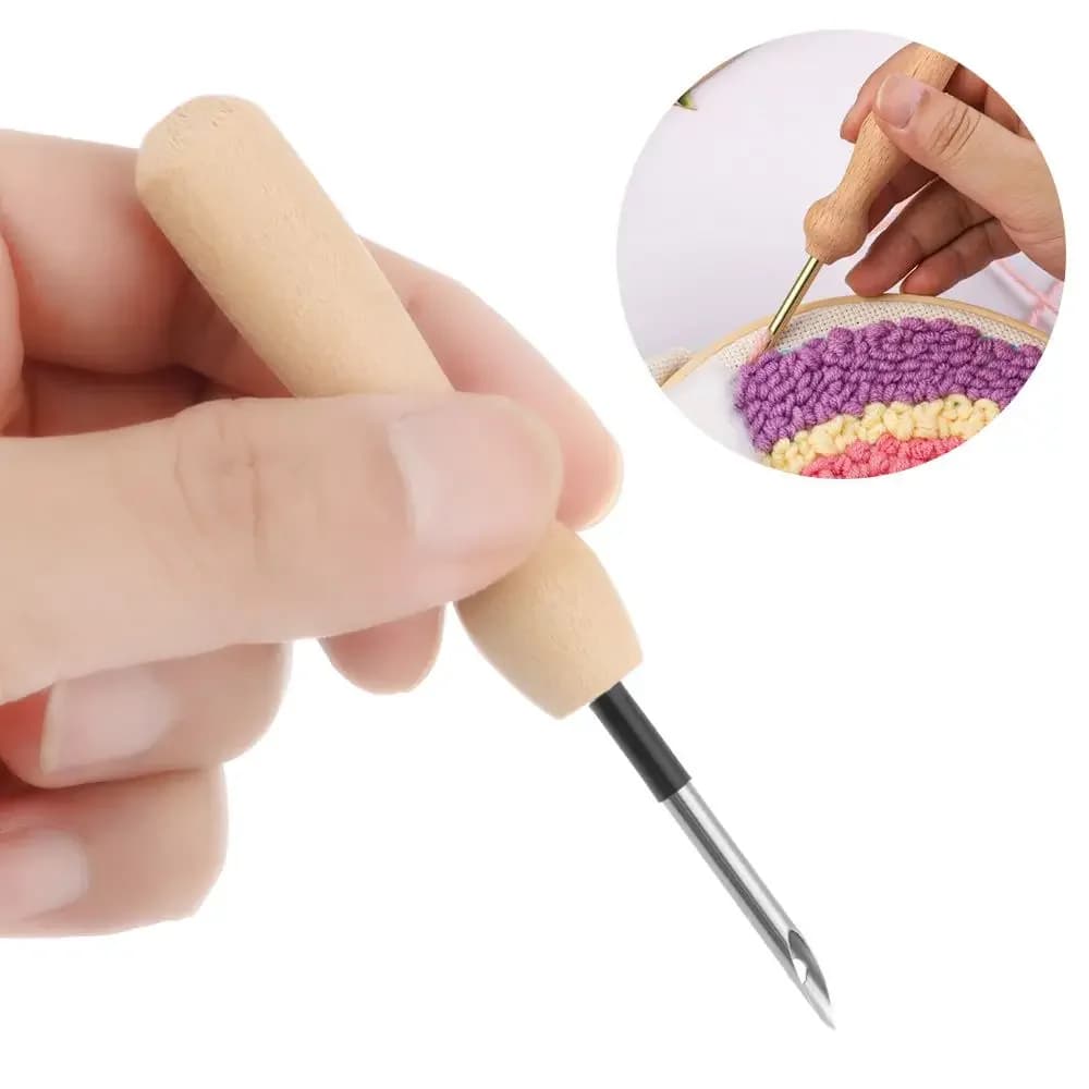 1pc Embroidery Punch Needle Tool DIY Magic Embroidery Needle Pen Weaving Cross Stitch Tool Knitting Sewing Tools for Sewing