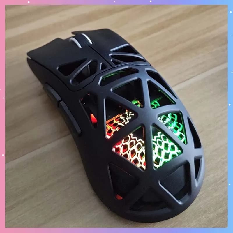 SC620 Gaming Mouse Tri-Mode 2.4G/BT/Wired Lightweight Hollow-Out RGB Backlight Ergonomic For Laptop PC Office E-Sports Mouse