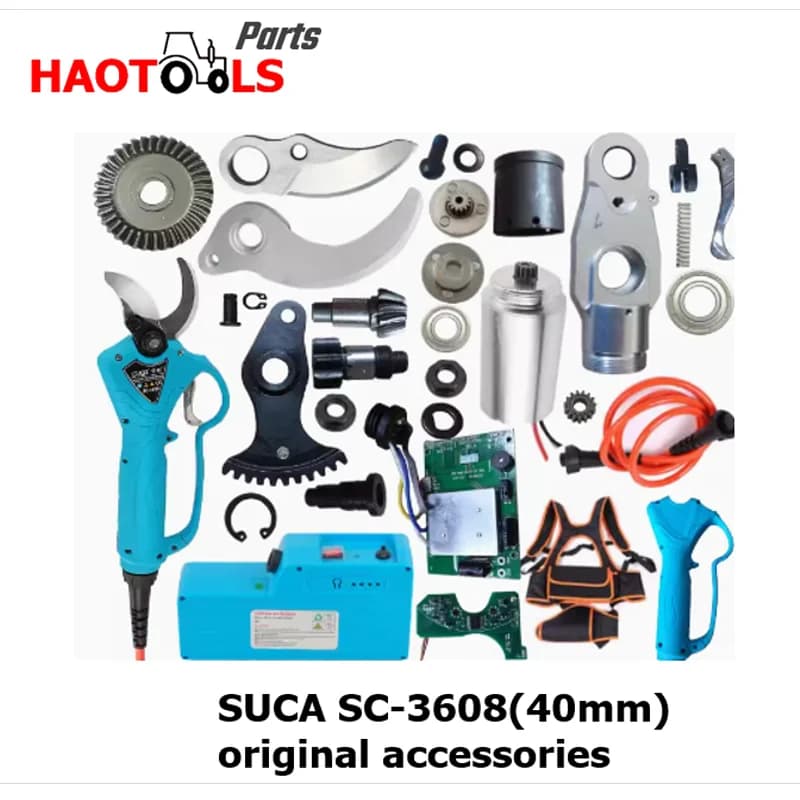 SC-3608 Forbici da potatura per batteria al litio Suca da 40 mm Accessori originali, parti, lama, caricabatterie, scheda, custodia, motore, sc3608