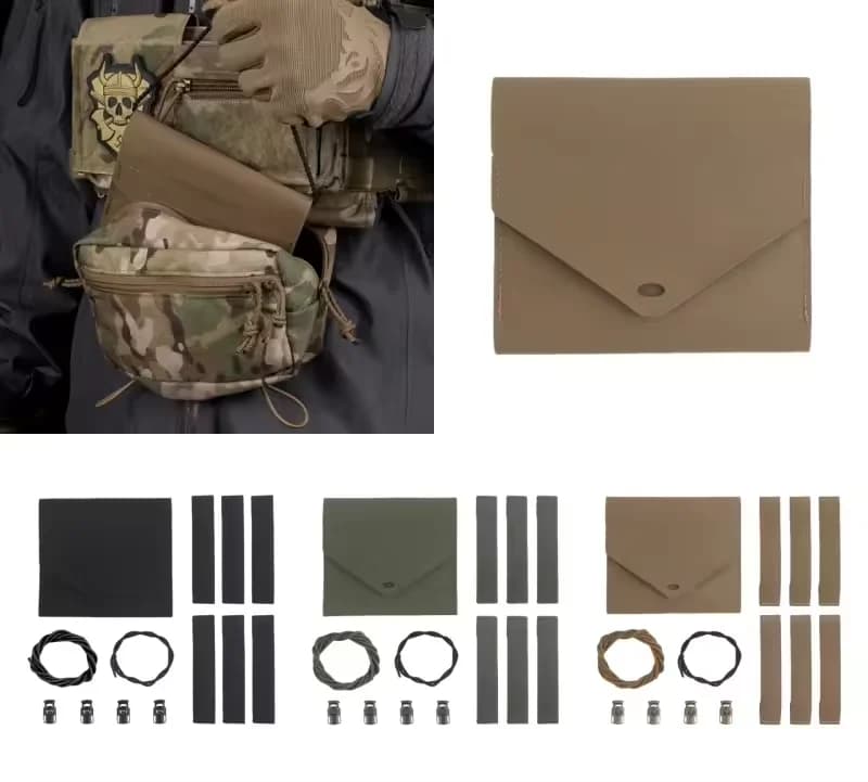 Custodia tattica portatile per inserti medici Kit di pronto soccorso Tasca per organizer Borsa per traumi EDC Med Insert Panel Maniglia per tessitura