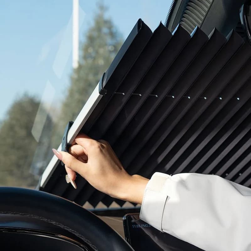 Copertura per Parabrezza Auto, Protezione Solare per Finestrino Anteriore, Parasole Anti-UV, Accessori Interni
