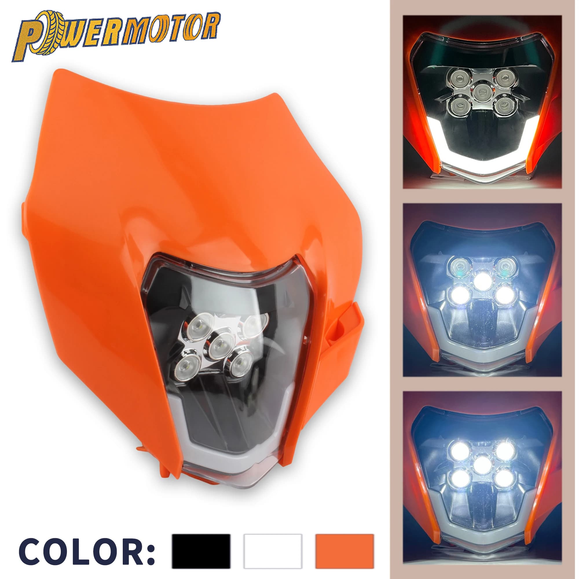 Per KTM Moto Faro A LED Fascio Alto Basso DRL 2008-2016 XC SX XCW EXC 125 250 300 450 500 Enduro Motocross Accessori