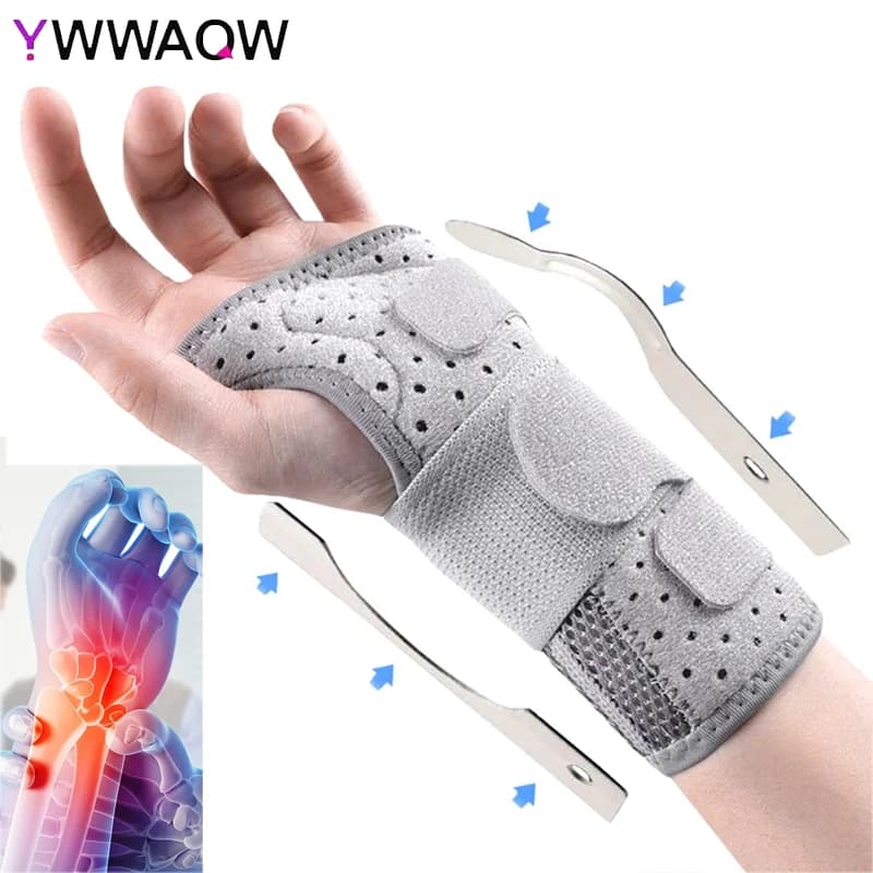 1Pcs Carpal Tunnel Wrist Brace for Women and Men - Wrist Splint for Hand and Wrist Support and Tendonitis Arthritis Pain Relief