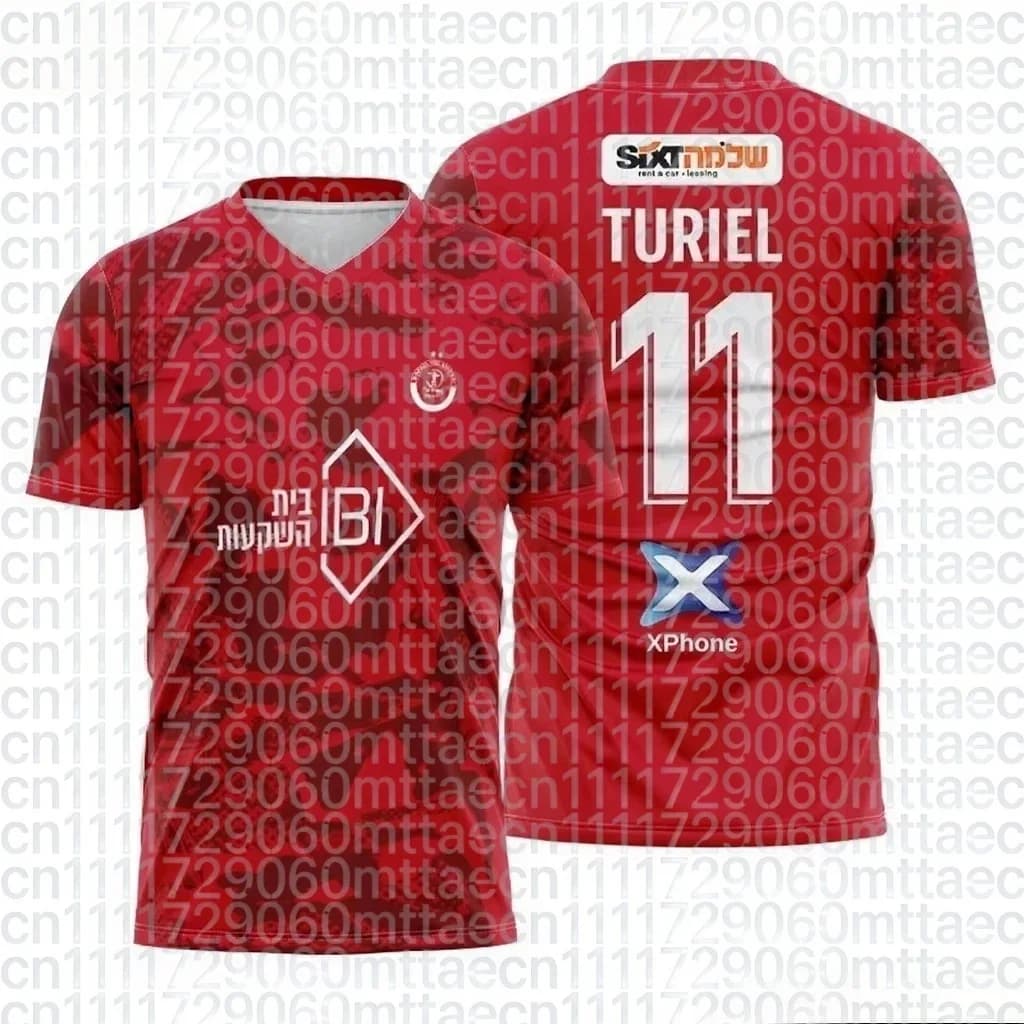 Nuova Divisa Genitore-Figlio 2026, Completo da Calcio Hapoel Tel Aviv, T-shirt Sportiva, Tuta da Allenamento per Bambini, Maglia Specifica per Tifosi