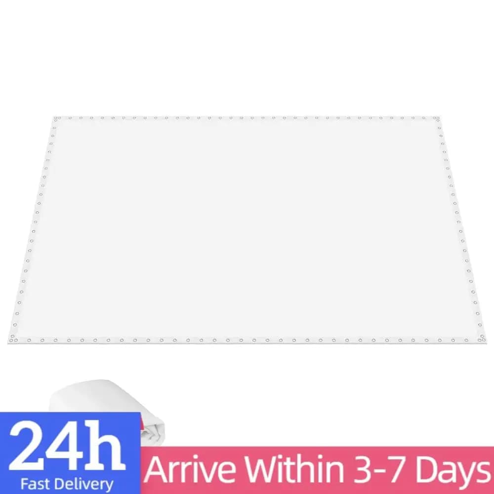Schermo per Proiettore Launch Monitor 9.8x13ft con Fori per Grommet, Schermo Ultra Trasparente Resistente agli Urti per Allenamento Indoor/Casa/Garage