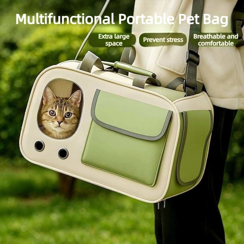 Foldable Airline Approved Pet Carrier Bag Oxford Fabric Travel Tote for Small Dog Cat Rabbits Durable Pet Car Bag with Ventilati