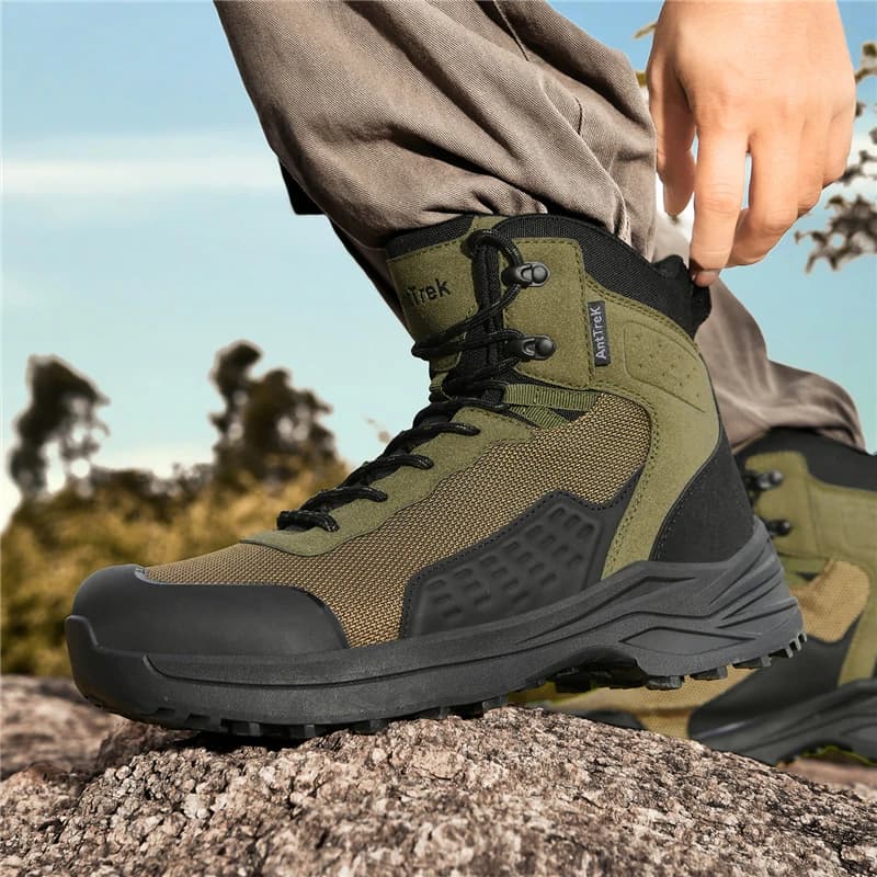 Men Tactical Boots Lace Up Military Army Boot Unisex Work Hiking Shoe Desert Waterproof Brand Climbing Shoe Male Ankle Size Plus
