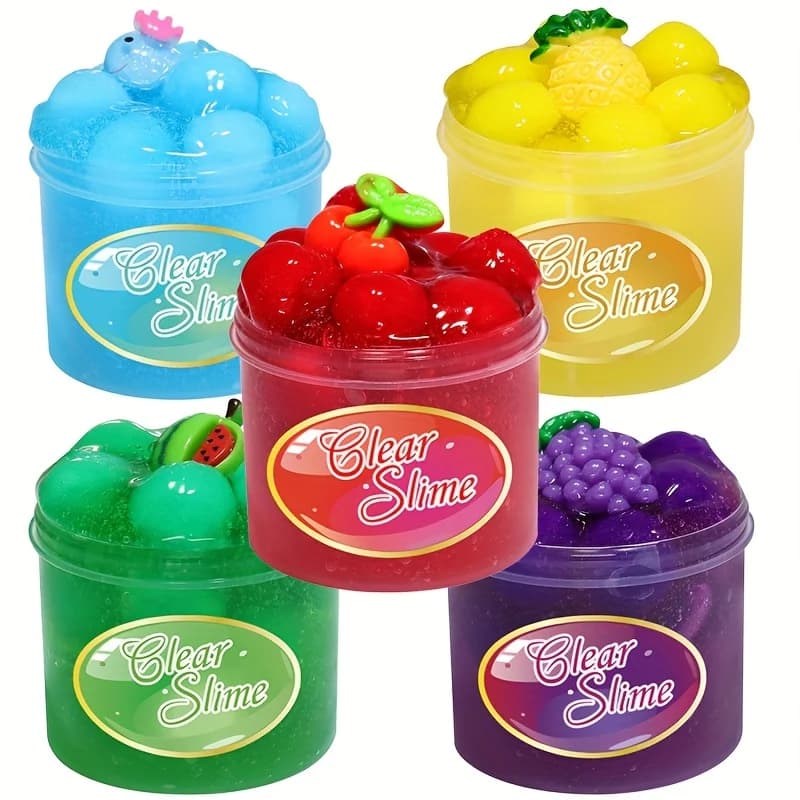 70ML Burro Melma Set Marshmallow Frutta Melma Super Morbido E Elastico E Non appiccicoso Argilla Leggera Plastilina Stucco Plastilina Regalo Giocattoli